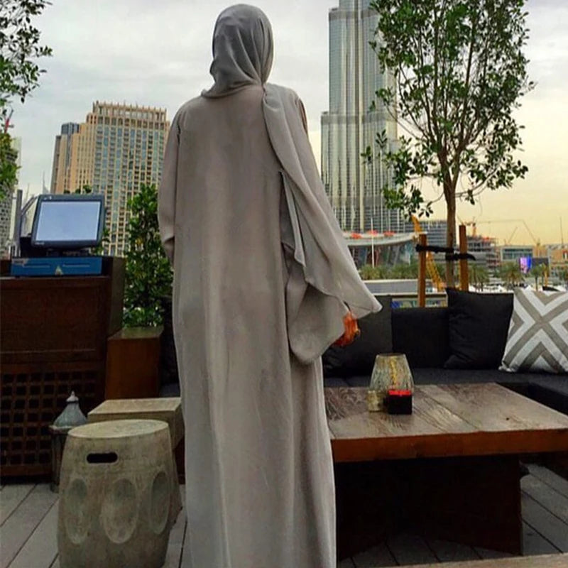 Elegant Abaya Kimono Kaftan | Dubai, Qatar, Oman, Turkey Inspired Hijab Dress | Modest Muslim Clothing for Women