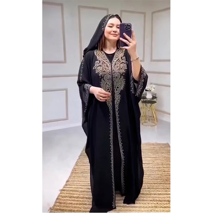 Stunning African Party Djellaba for Women | 2-Piece Chiffon Boubou Ankara Dashiki Set | Dubai Kaftan Abaya Robe