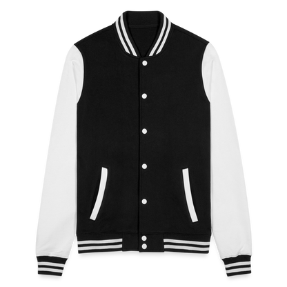 College Sweat Jacket - black/white