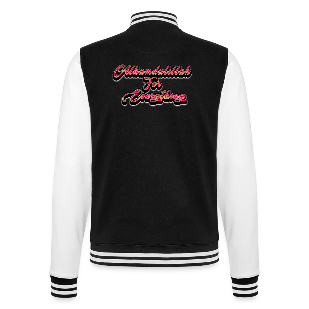 College Sweat Jacket - black/white