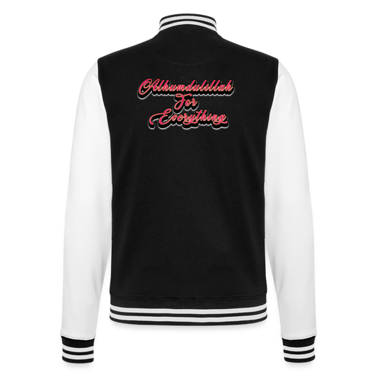 College Sweat Jacket - black/white