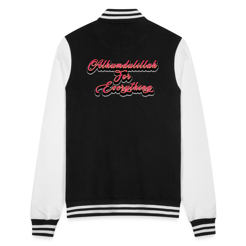 College Sweat Jacket - black/white