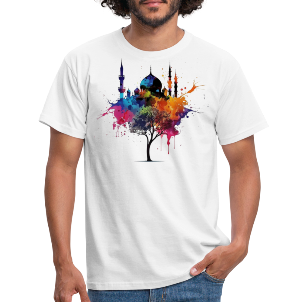 Men's T-Shirt peace masjid - white