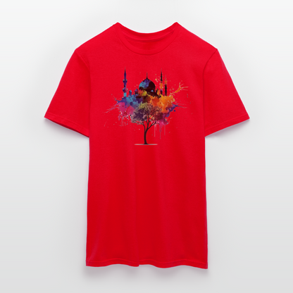 Men's T-Shirt peace masjid - red