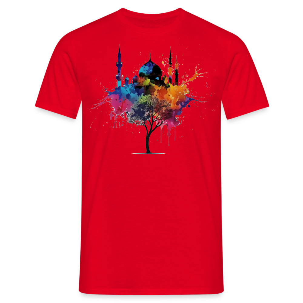 Men's T-Shirt peace masjid - red