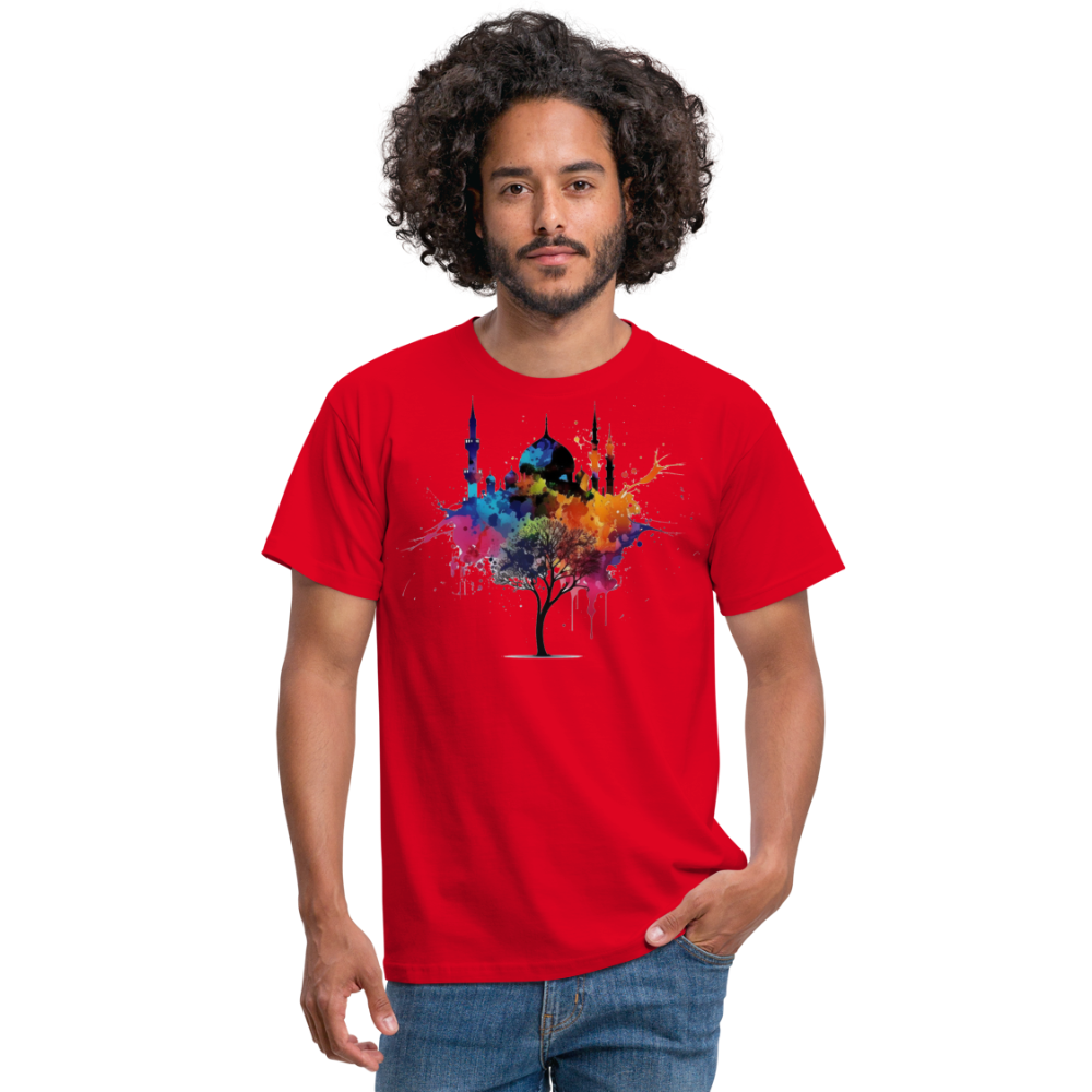 Men's T-Shirt peace masjid - red