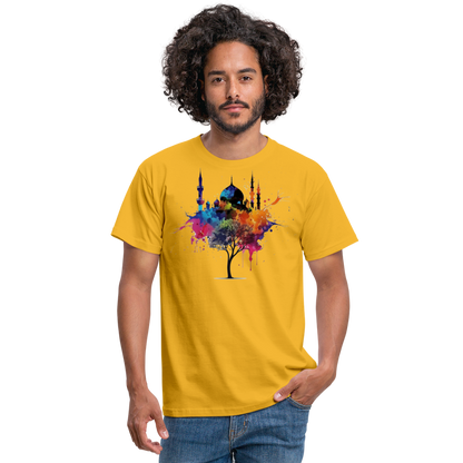 Men's T-Shirt peace masjid - yellow