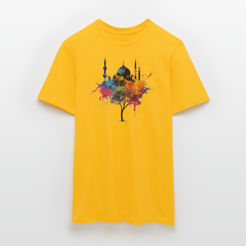 Men's T-Shirt peace masjid - yellow