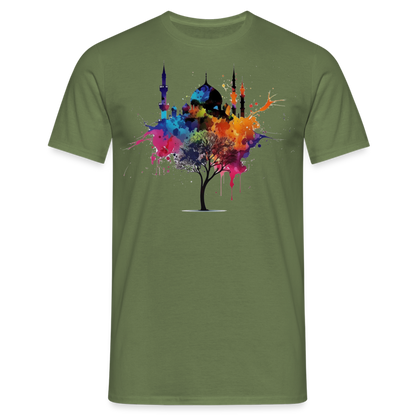 Men's T-Shirt peace masjid - military green