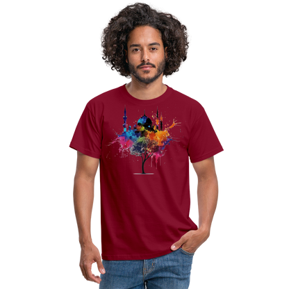 Men's T-Shirt peace masjid - brick red