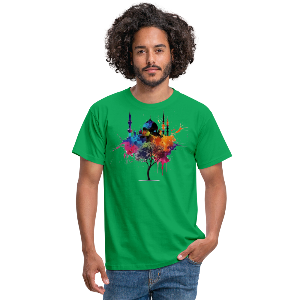 Men's T-Shirt peace masjid - kelly green