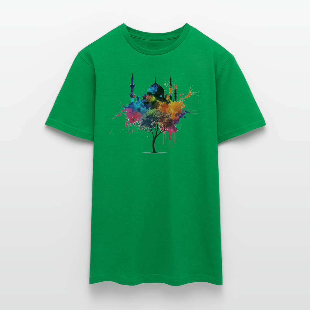 Men's T-Shirt peace masjid - kelly green