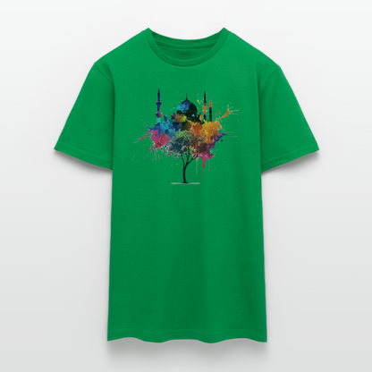 Men's T-Shirt peace masjid - kelly green