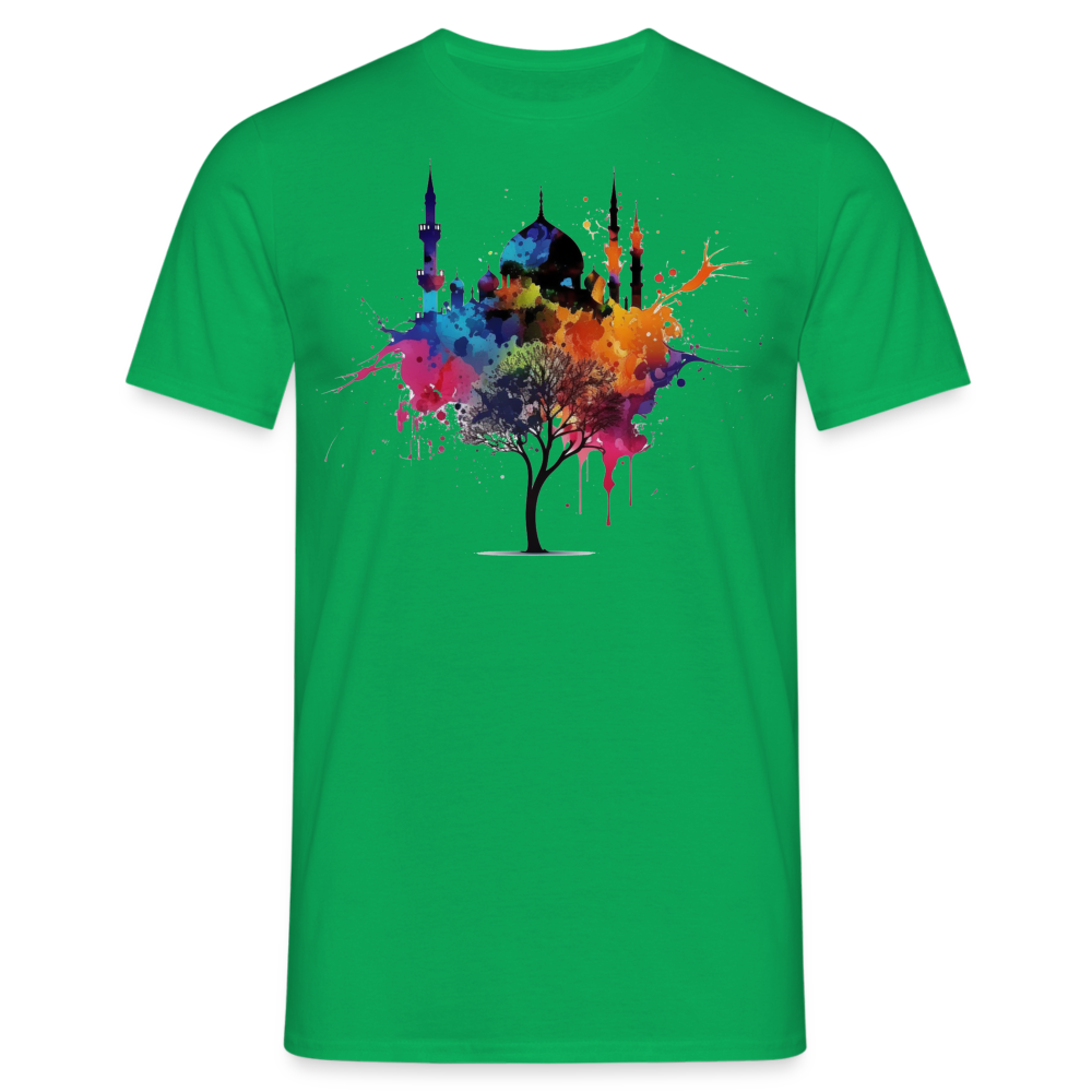 Men's T-Shirt peace masjid - kelly green